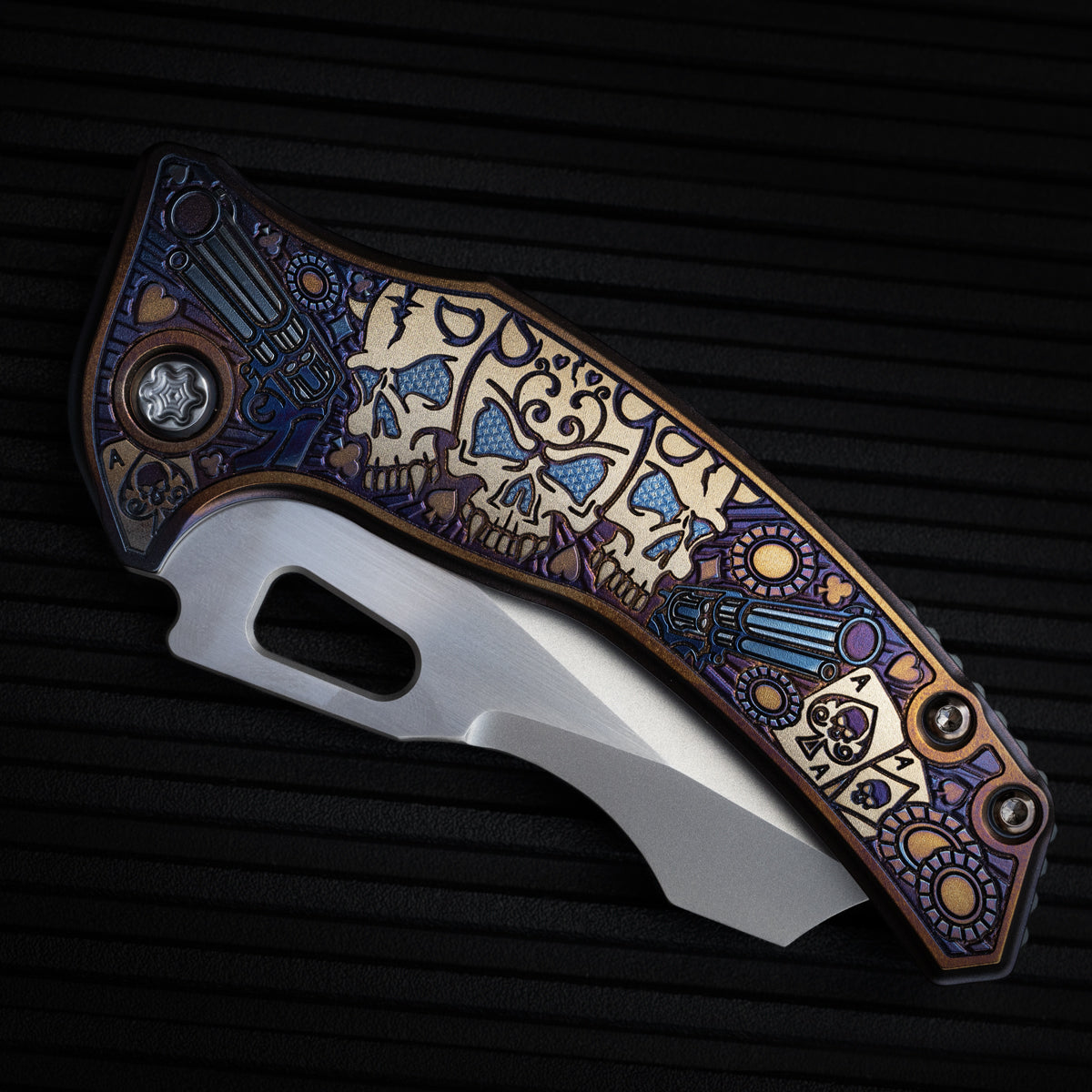 Borka Blades x Bond Knives Shylock - Gambler (Blasted Bevels / Hand Satin Flats)
