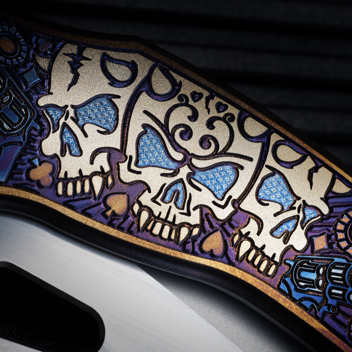 Borka Blades x Bond Knives Shylock - Gambler (Blasted Bevels / Hand Satin Flats)