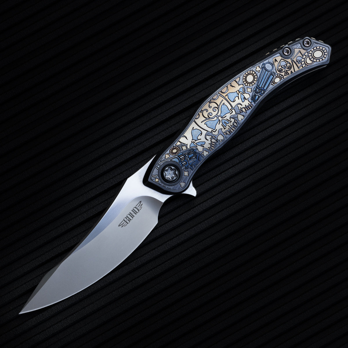 Huli Maka Flip - Gambler (Blasted Bevels / Hand Satin Flats)